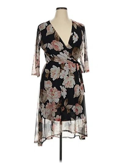 Pre-owned En Focus Studio Cocktail Dress In Black