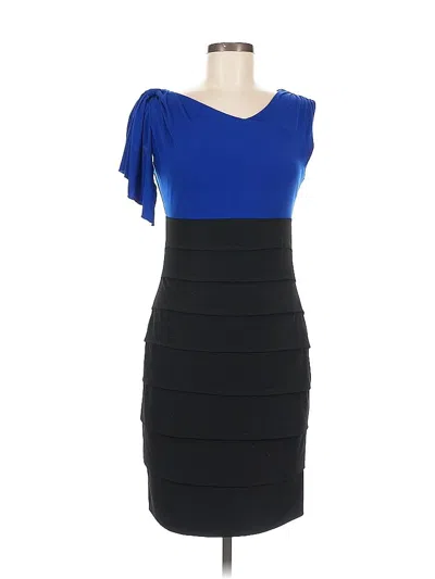 Pre-owned En Focus Studio Cocktail Dress In Blue