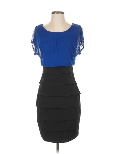 Pre-owned En Focus Studio Cocktail Dress In Blue