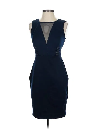 Pre-owned En Focus Studio Cocktail Dress In Blue