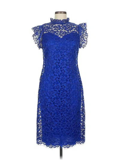 Pre-owned En Focus Studio Cocktail Dress In Blue