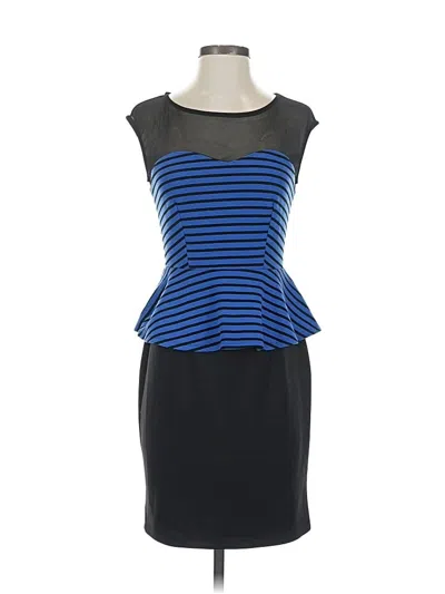 Pre-owned En Focus Studio Cocktail Dress In Blue