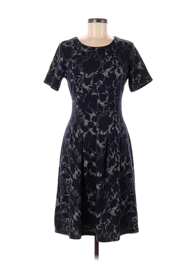 Pre-owned En Focus Studio Cocktail Dress In Blue