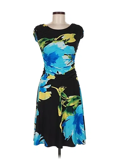 Pre-owned En Focus Studio Cocktail Dress In Blue