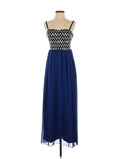 Pre-owned En Focus Studio Cocktail Dress In Blue