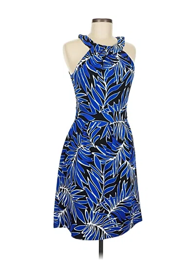 Pre-owned En Focus Studio Cocktail Dress In Blue