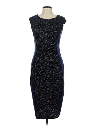 Pre-owned En Focus Studio Cocktail Dress In Blue