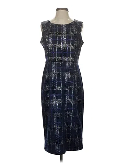 Pre-owned En Focus Studio Cocktail Dress In Blue