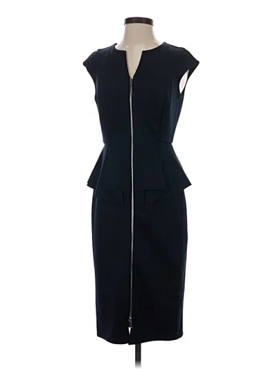 Pre-owned En Focus Studio Cocktail Dress In Blue