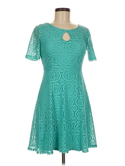 Pre-owned En Focus Studio Cocktail Dress In Blue