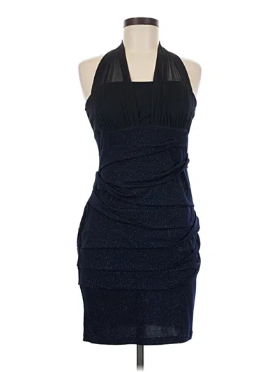 Pre-owned En Focus Studio Cocktail Dress In Blue