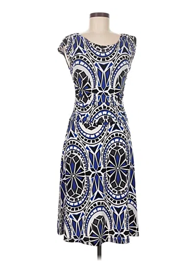 Pre-owned En Focus Studio Cocktail Dress In Blue