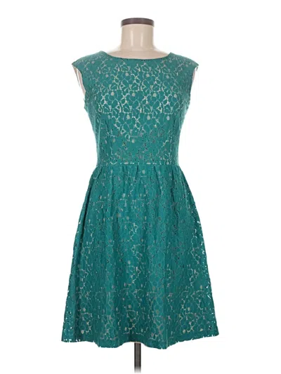 Pre-owned En Focus Studio Cocktail Dress In Blue