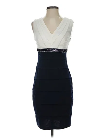 Pre-owned En Focus Studio Cocktail Dress In Blue