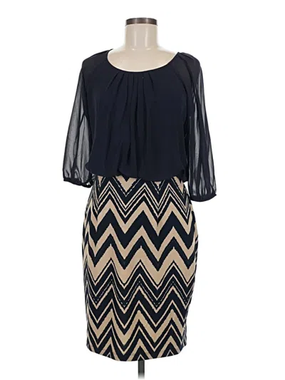 Pre-owned En Focus Studio Cocktail Dress In Blue
