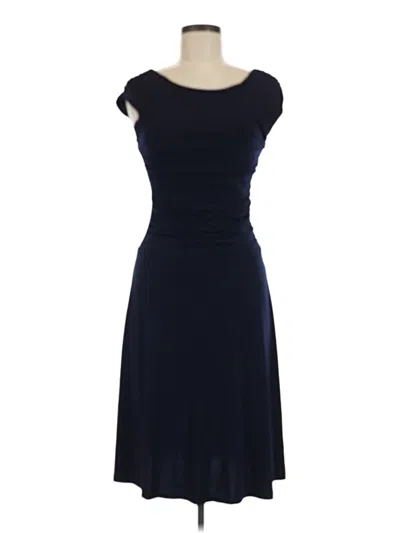 Pre-owned En Focus Studio Cocktail Dress In Blue