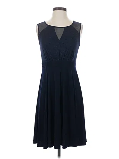 Pre-owned En Focus Studio Cocktail Dress In Blue