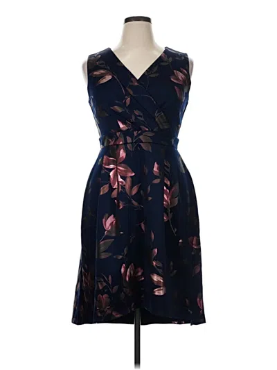 Pre-owned En Focus Studio Cocktail Dress In Blue
