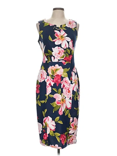 Pre-owned En Focus Studio Cocktail Dress In Blue