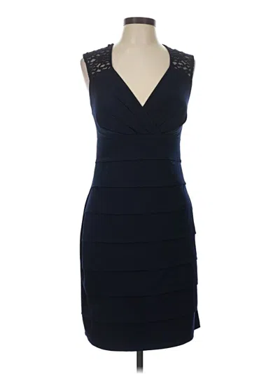 Pre-owned En Focus Studio Cocktail Dress In Blue