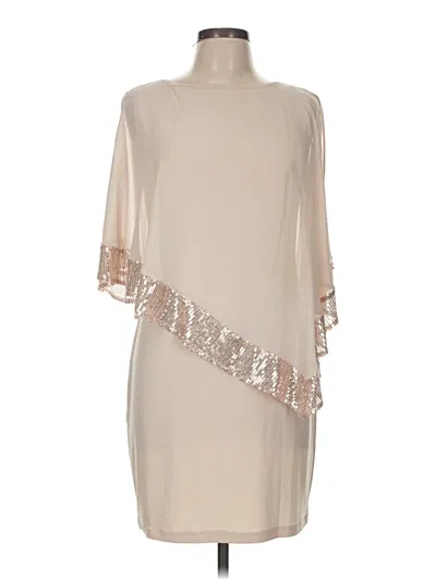 Pre-owned En Focus Studio Cocktail Dress In Brown