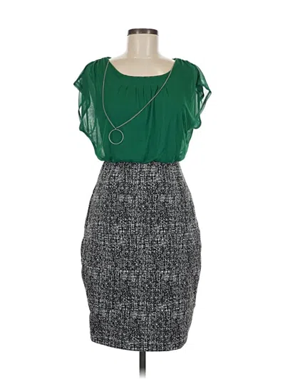 Pre-owned En Focus Studio Cocktail Dress In Gray