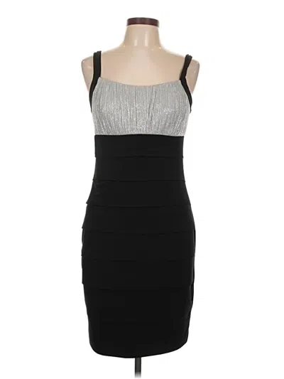 Pre-owned En Focus Studio Cocktail Dress In Gray