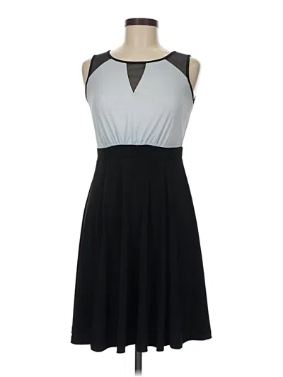 Pre-owned En Focus Studio Cocktail Dress In Gray