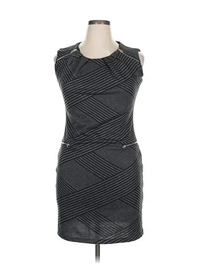 Pre-owned En Focus Studio Cocktail Dress In Gray