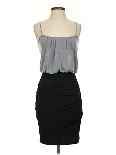 Pre-owned En Focus Studio Cocktail Dress In Gray