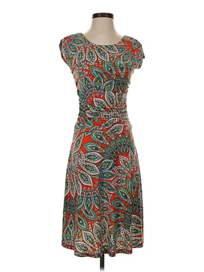 Pre-owned En Focus Studio Cocktail Dress In Gray