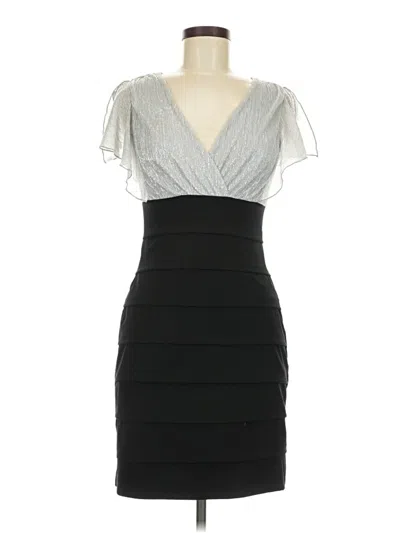 Pre-owned En Focus Studio Cocktail Dress In Gray