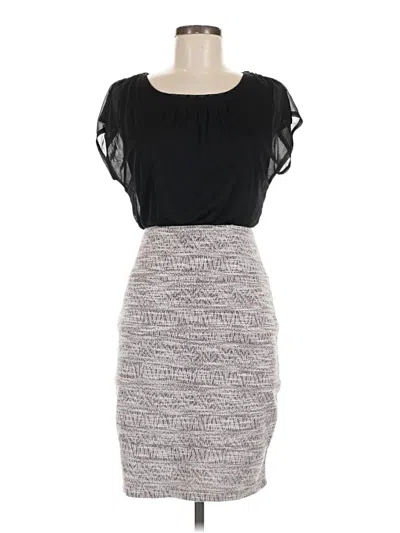 Pre-owned En Focus Studio Cocktail Dress In Gray