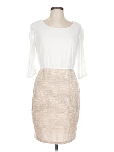 Pre-owned En Focus Studio Cocktail Dress In Ivory