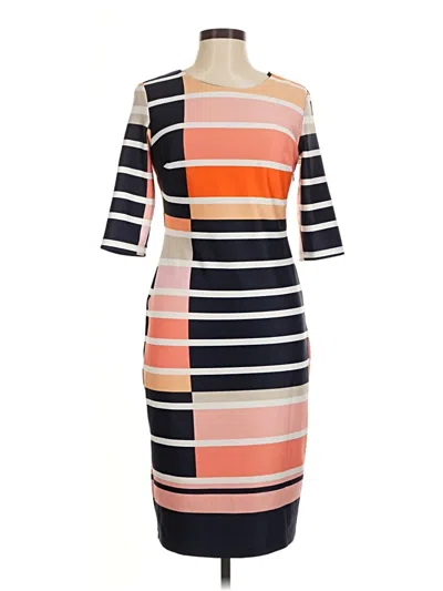 Pre-owned En Focus Studio Cocktail Dress In Orange
