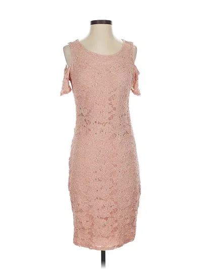 Pre-owned En Focus Studio Cocktail Dress In Pink