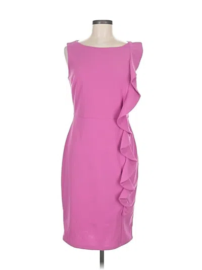 Pre-owned En Focus Studio Cocktail Dress In Pink