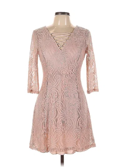 Pre-owned En Focus Studio Cocktail Dress In Pink