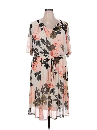 Pre-owned En Focus Studio Cocktail Dress In Pink