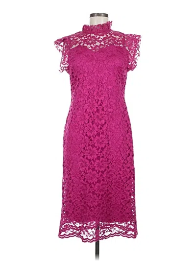 Pre-owned En Focus Studio Cocktail Dress In Pink