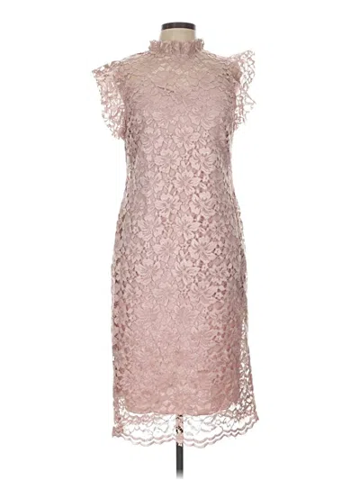 Pre-owned En Focus Studio Cocktail Dress In Pink