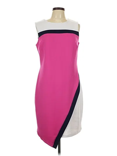 Pre-owned En Focus Studio Cocktail Dress In Pink
