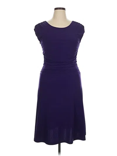 Pre-owned En Focus Studio Cocktail Dress In Purple