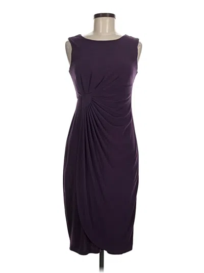 Pre-owned En Focus Studio Cocktail Dress In Purple