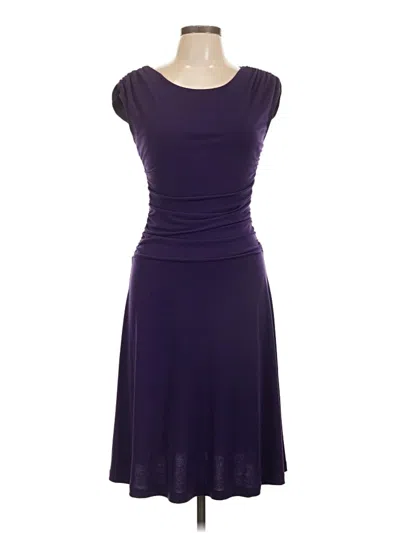 Pre-owned En Focus Studio Cocktail Dress In Purple