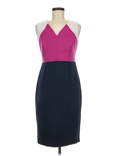 Pre-owned En Focus Studio Cocktail Dress In Purple