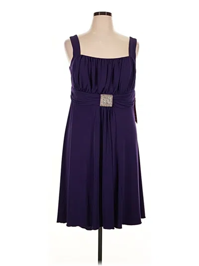 Pre-owned En Focus Studio Cocktail Dress In Purple