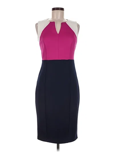 Pre-owned En Focus Studio Cocktail Dress In Purple