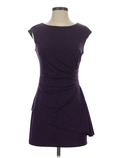 Pre-owned En Focus Studio Cocktail Dress In Purple