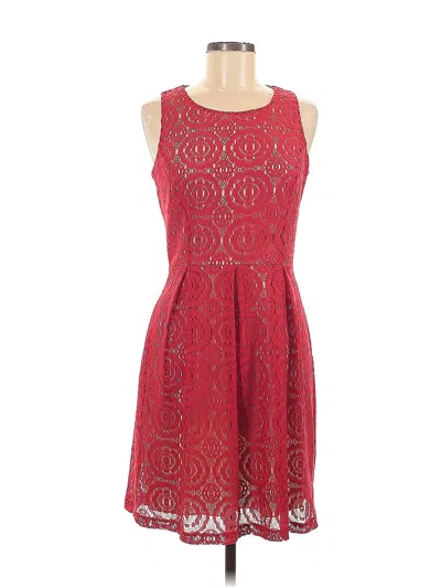 Pre-owned En Focus Studio Cocktail Dress In Red